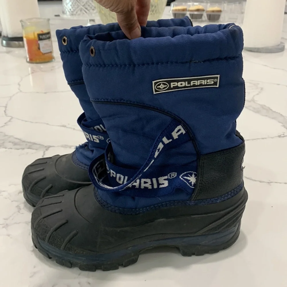 Polaris Blue Rain Snow‎ Duck Like Kids Boot. Size 3